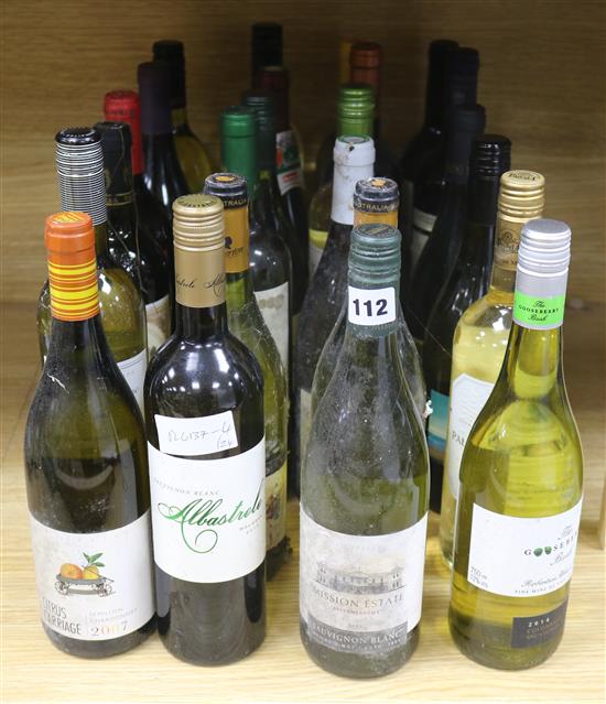 24 assorted red and white wines